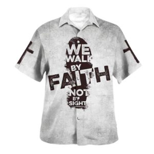 Men s Jesus Cross Hawaiian Shirt: Christian Gift for Faithful