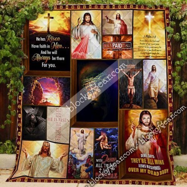 Jesus All Things Possible Quilt – Inspirational Christian Bedding