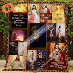 Jesus All Things Possible Quilt - Inspirational Christian Bedding